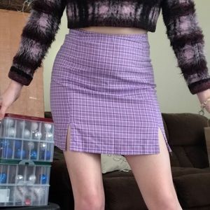 ‼️2 for $20‼️ Purple plaid skirt